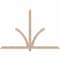 Ekena Millwork Redmond Smooth Timber Gable Bracket, Douglas Fir, 84"W x 56"H x 3 1/2"D x 3 1/2"F, 16/12 Pitch GBW084X56X0404RED00SDF - alternate 1